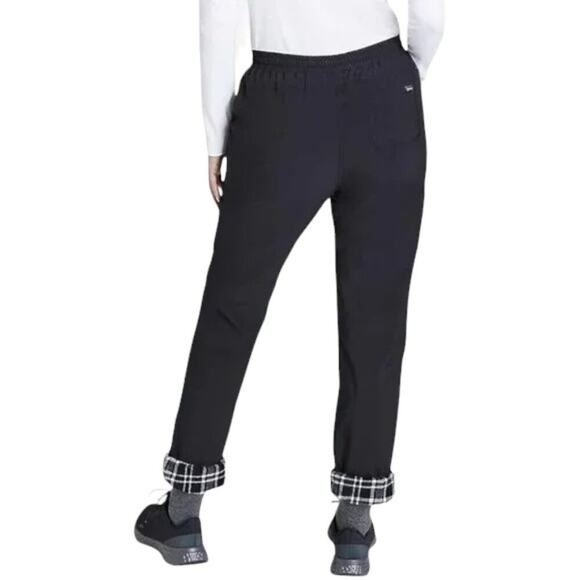 EDDIE BAUER Polar Fleece Lined Drawstring Pants in Black SZ 10 - Picture 2 of 12